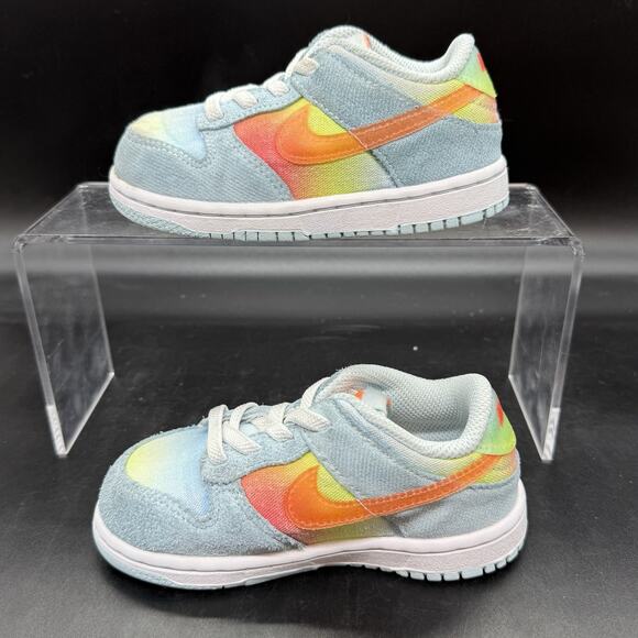 Nike Dunk Low GS 'Glacier Blue' Kids Size 8C HF4797-474 casual school comfort - Picture 2 of 7